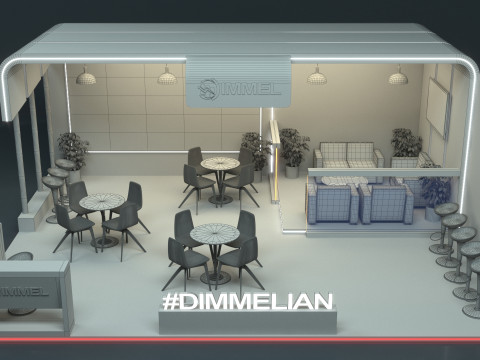 Exhibition Stand Stall 3D Model