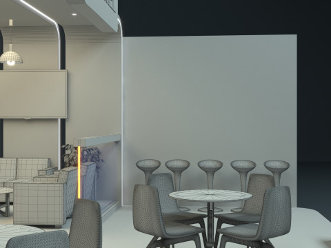 Exhibition Stand Stall 3D Model