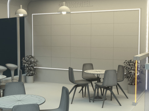 Exhibition Stand Stall 3D Model