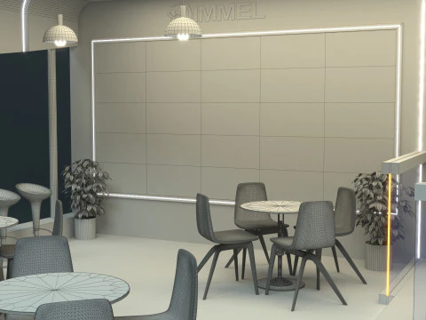 Exhibition Stand Stall 3D Model