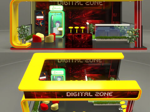 Exhibition Stand Stall 3D Model