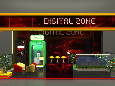 Exhibition Stand Stall 3D 모델
