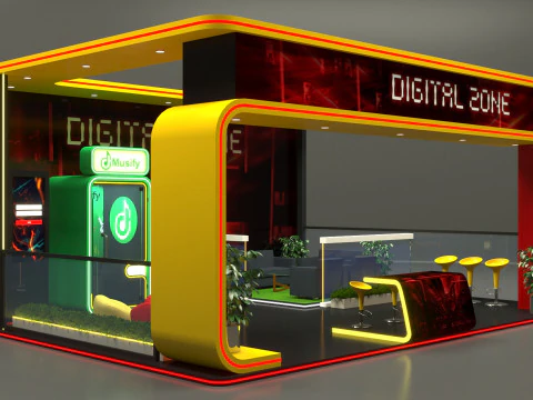 Exhibition Stand Stall 3D Model