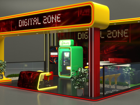 Exhibition Stand Stall 3D 모델