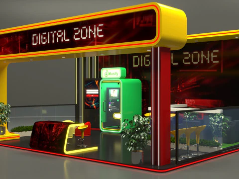 Exhibition Stand Stall 3D Model