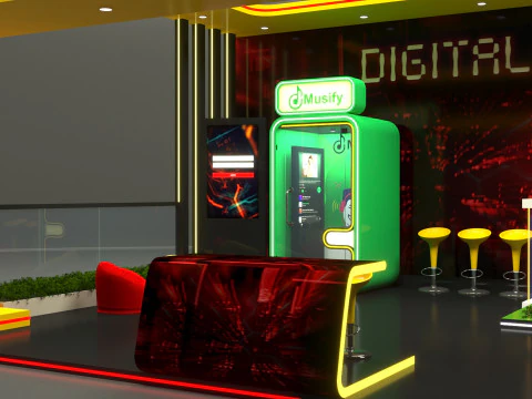 Exhibition Stand Stall 3D Model