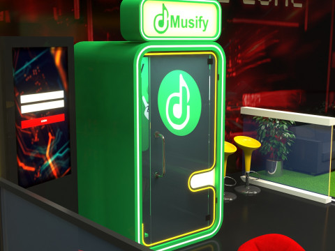 Exhibition Stand Stall 3D 모델