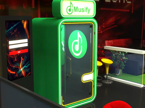 Exhibition Stand Stall 3D Model