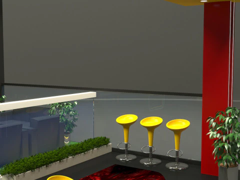 Exhibition Stand Stall 3D Model