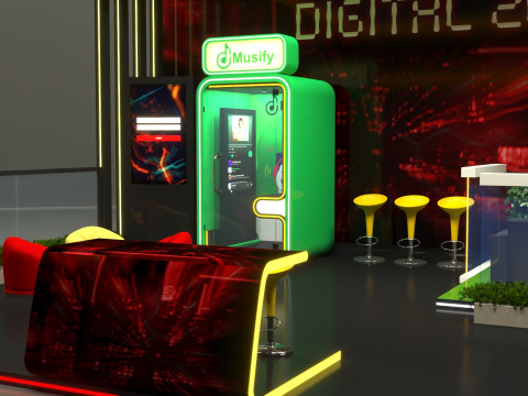 Exhibition Stand Stall 3D 모델