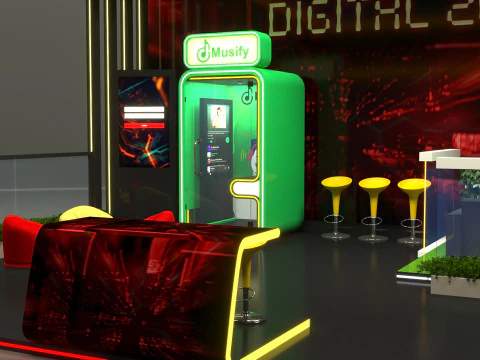 Exhibition Stand Stall 3D Model