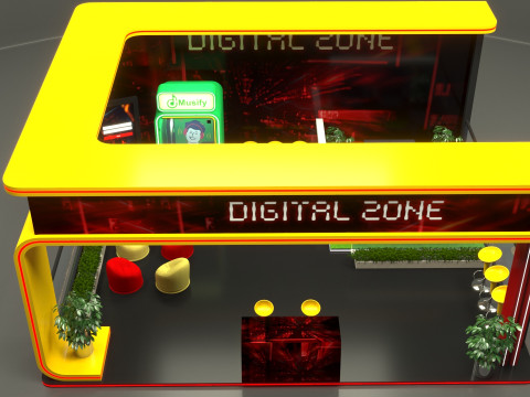 Exhibition Stand Stall 3D 모델