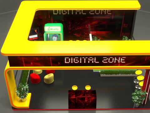 Exhibition Stand Stall 3D Model