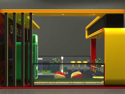 Exhibition Stand Stall 3D 모델