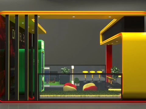 Exhibition Stand Stall 3D Model
