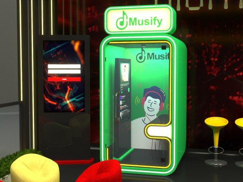 Exhibition Stand Stall 3D 모델
