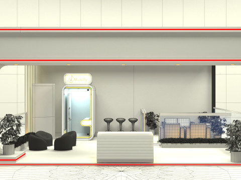 Exhibition Stand Stall 3D 모델