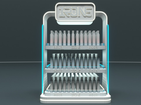 Super Market Product Shel 3D Model