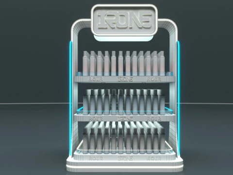 Super Market Product Shel 3D Model