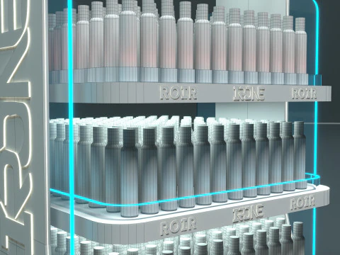 Super Market Product Shel 3D Model