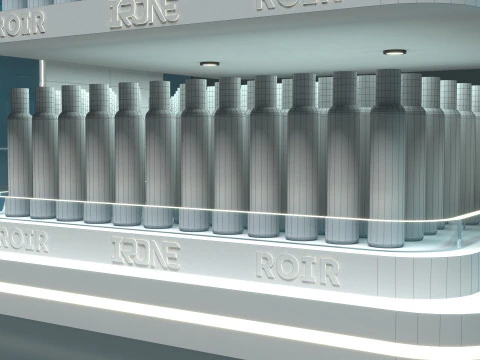 Super Market Product Shel 3D Model