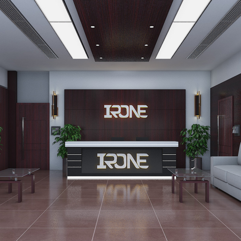 Office Reception Lobby 3D Model .c4d .max .obj .3ds .fbx .stl .blend 