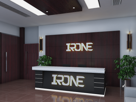 Office Reception Lobby 3D Model