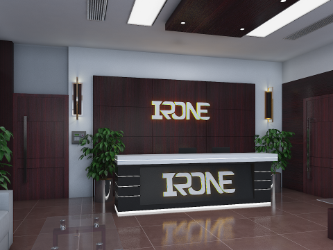 Office Reception Lobby 3D Model