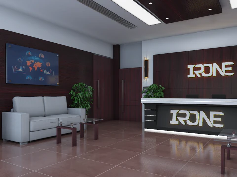 Office Reception Lobby 3D Model