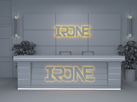 Office Reception Lobby 3D Model