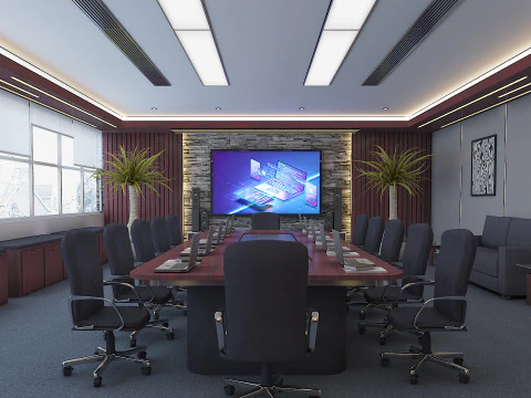 Business Conference Room 3D Model