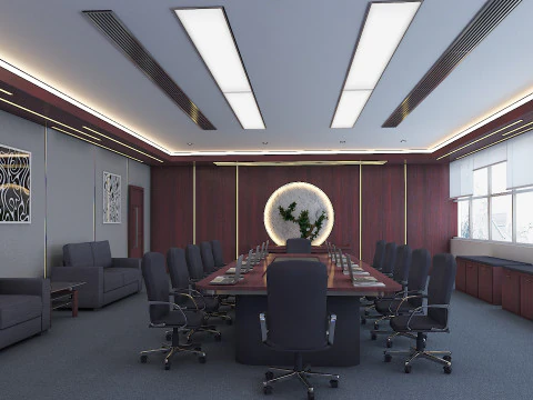 Business Conference Room 3D Model