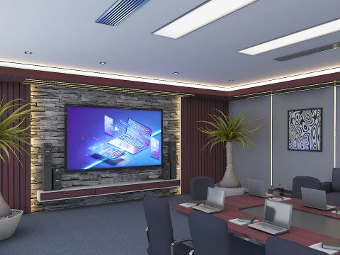 Business Conference Room 3D Model