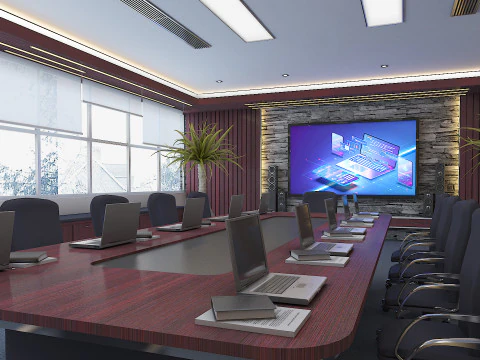 Business Conference Room 3D Model