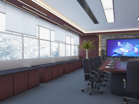 Business Conference Room 3D Model