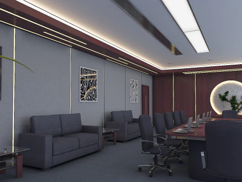 Business Conference Room 3D Model