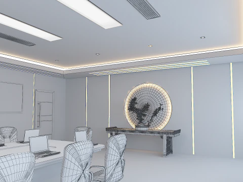 Business Conference Room 3D Model