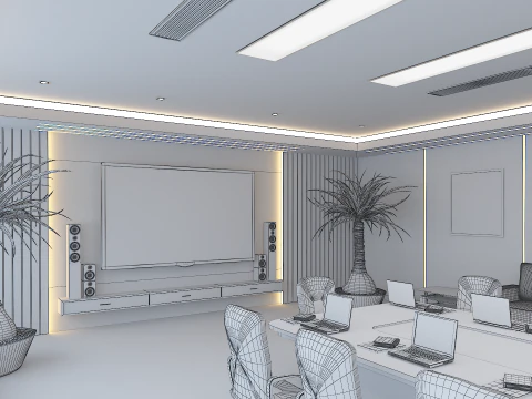 Business Conference Room 3D Model