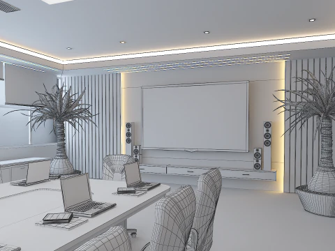 Business Conference Room 3D Model