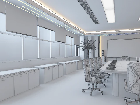 Business Conference Room 3D Model