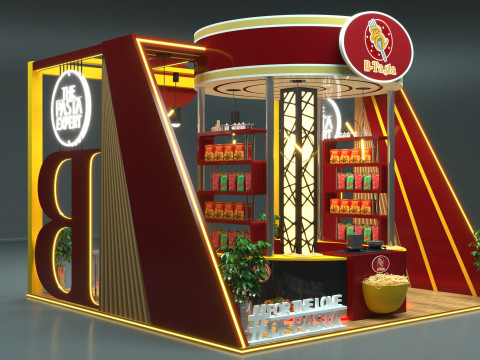 Exhibition Stand Stall 3D Model