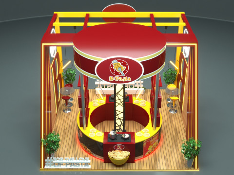 Exhibition Stand Stall 3D Model