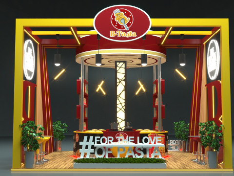 Exhibition Stand Stall 3D Model
