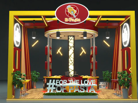 Exhibition Stand Stall 3D Model