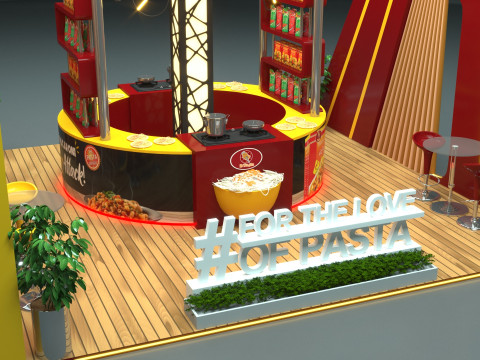 Exhibition Stand Stall 3D Model