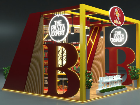 Exhibition Stand Stall 3D Model