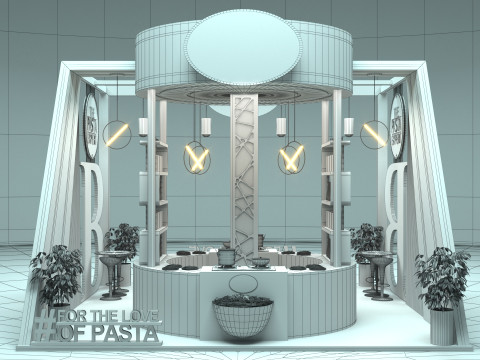 Exhibition Stand Stall 3D Model
