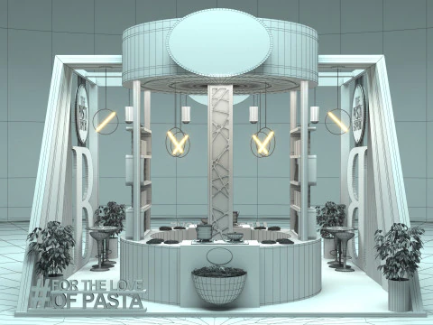 Exhibition Stand Stall 3D Model