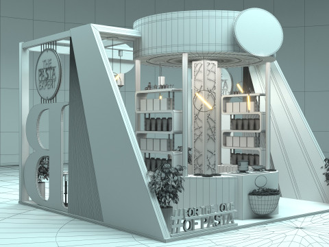Exhibition Stand Stall 3D Model