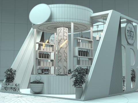 Exhibition Stand Stall 3D Model